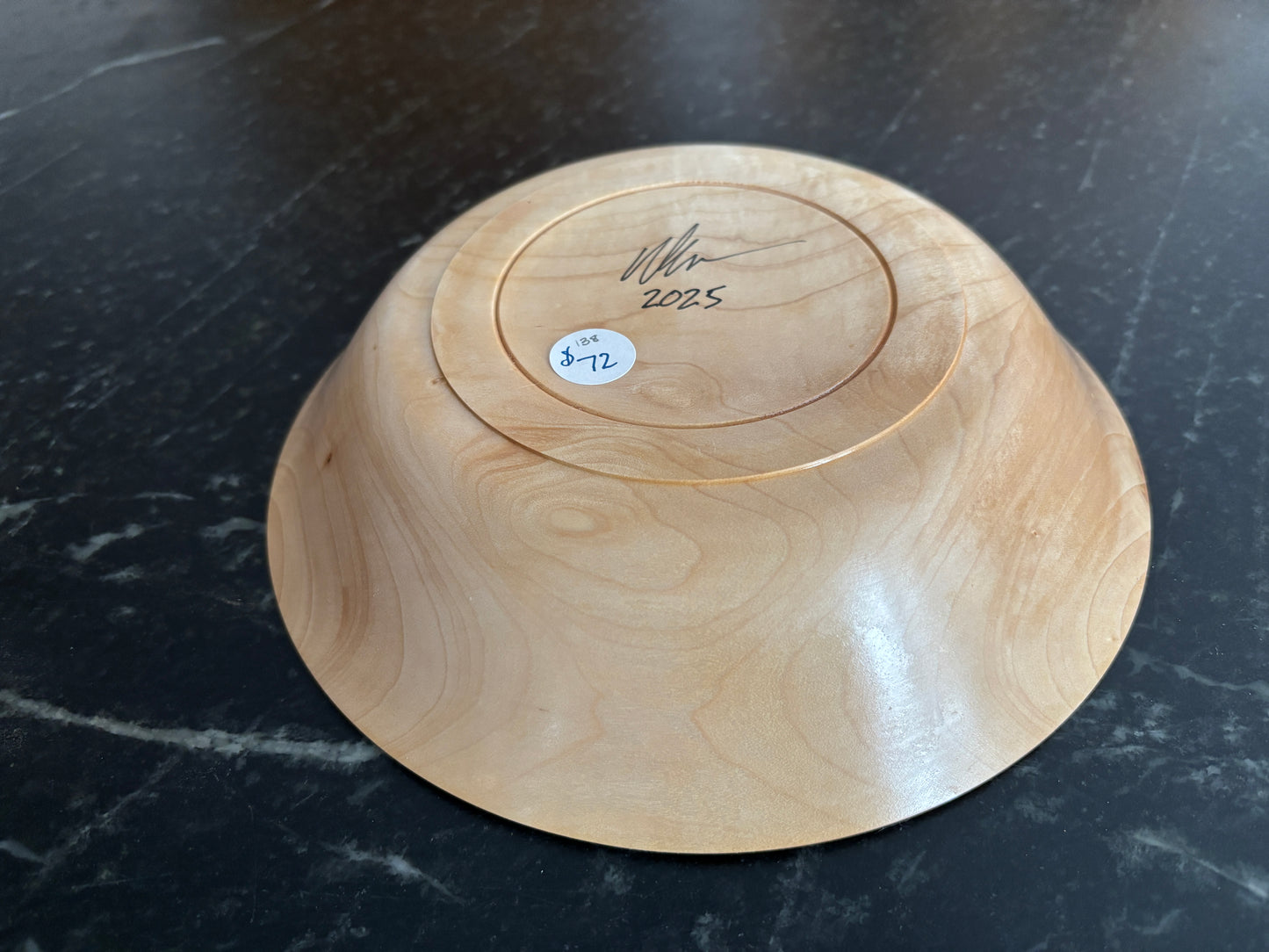 9" Figured Maple Bowl
