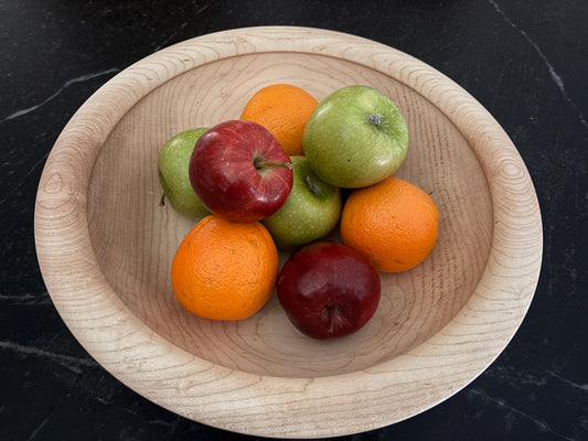 14" Broad Rim Maple Bowl