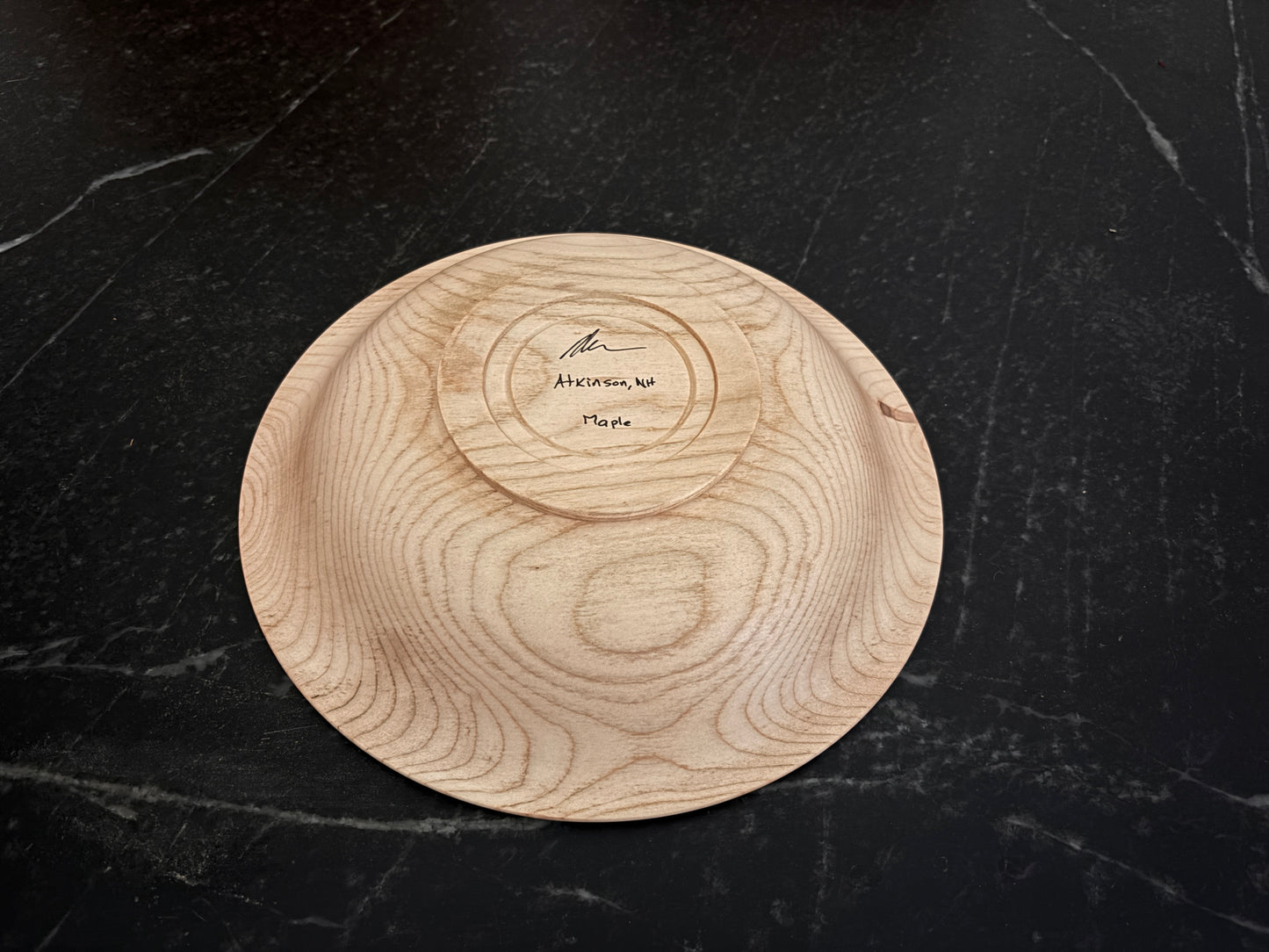 11" Broad Rim Maple Bowl