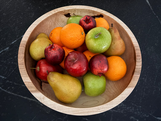 14" Maple and Resin Bowl