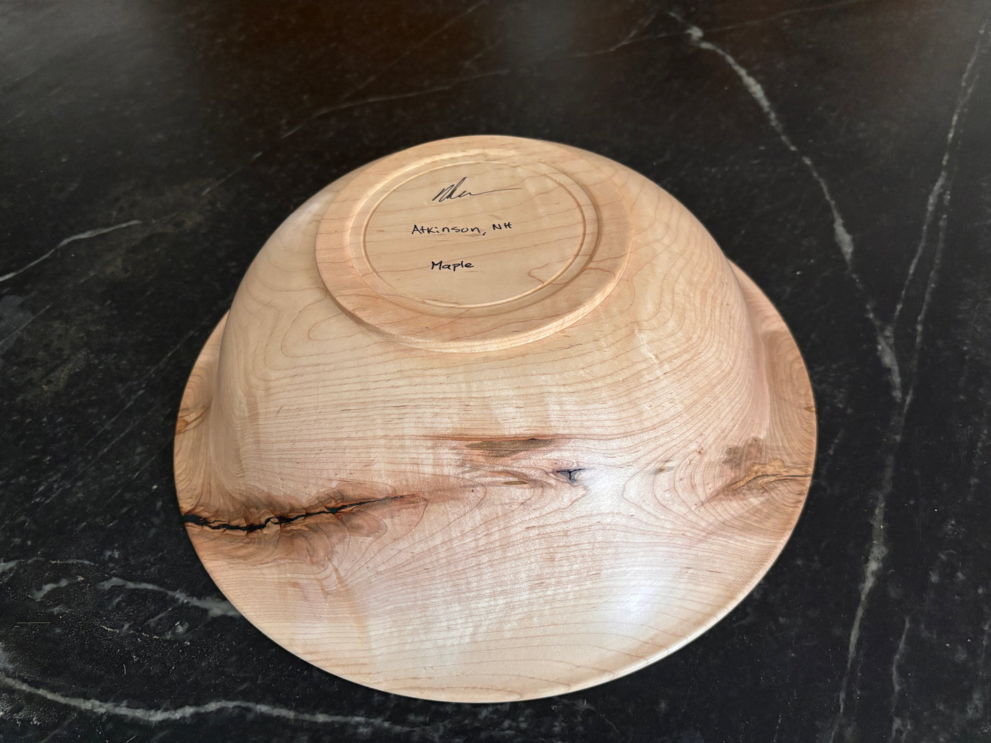 Wabi-sabi Wood Centerpiece Bowl - New Hampshire Maple