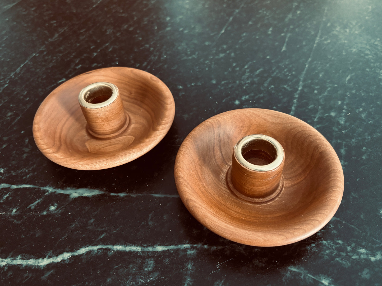 Set of Two Cherry Candle Holders