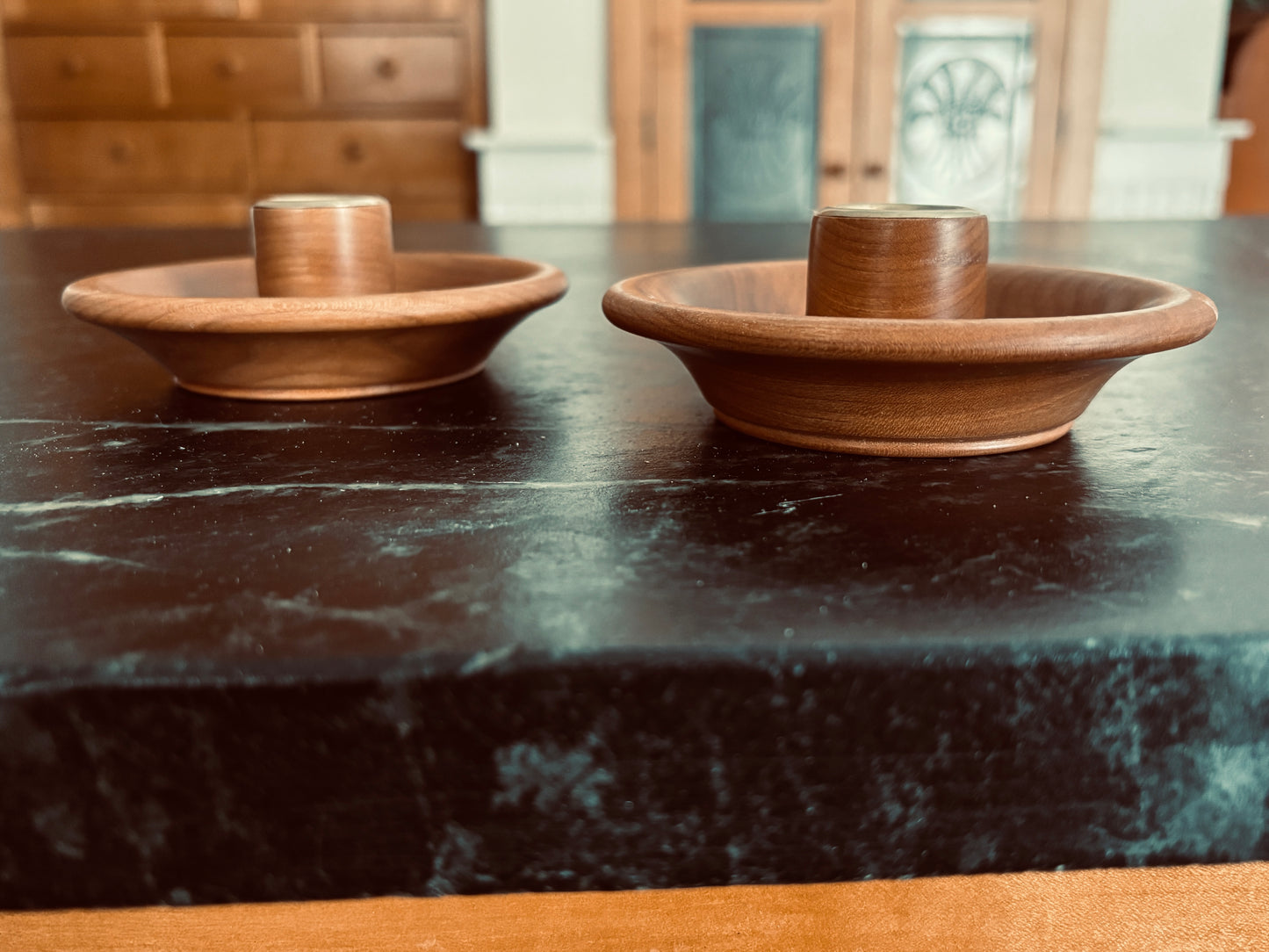 Set of Two Cherry Candle Holders