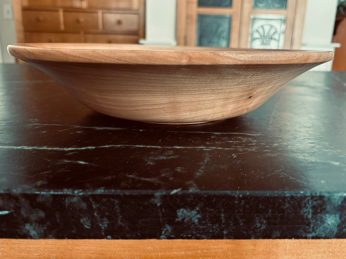 12" Wide Rim Cherry Bowl