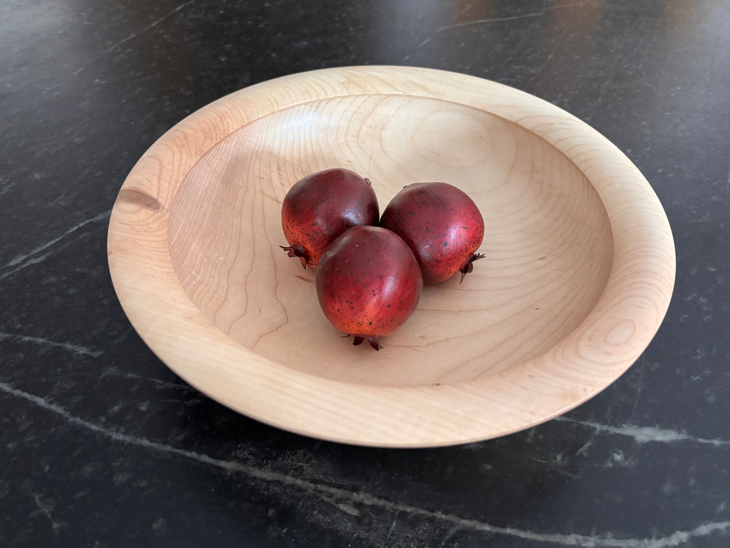 11" Broad Rim Maple Bowl