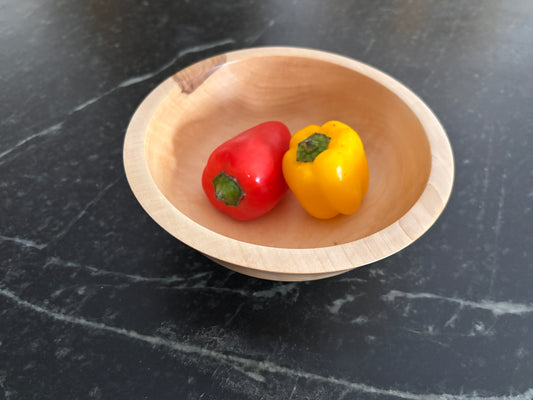 7" Decorative Maple Bowl