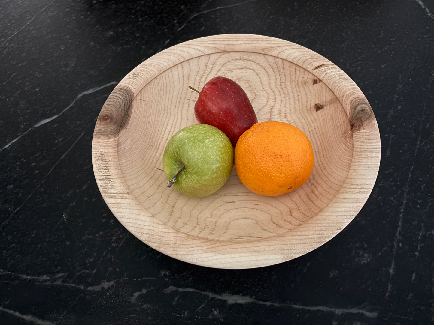11" Broad Rim Maple Bowl
