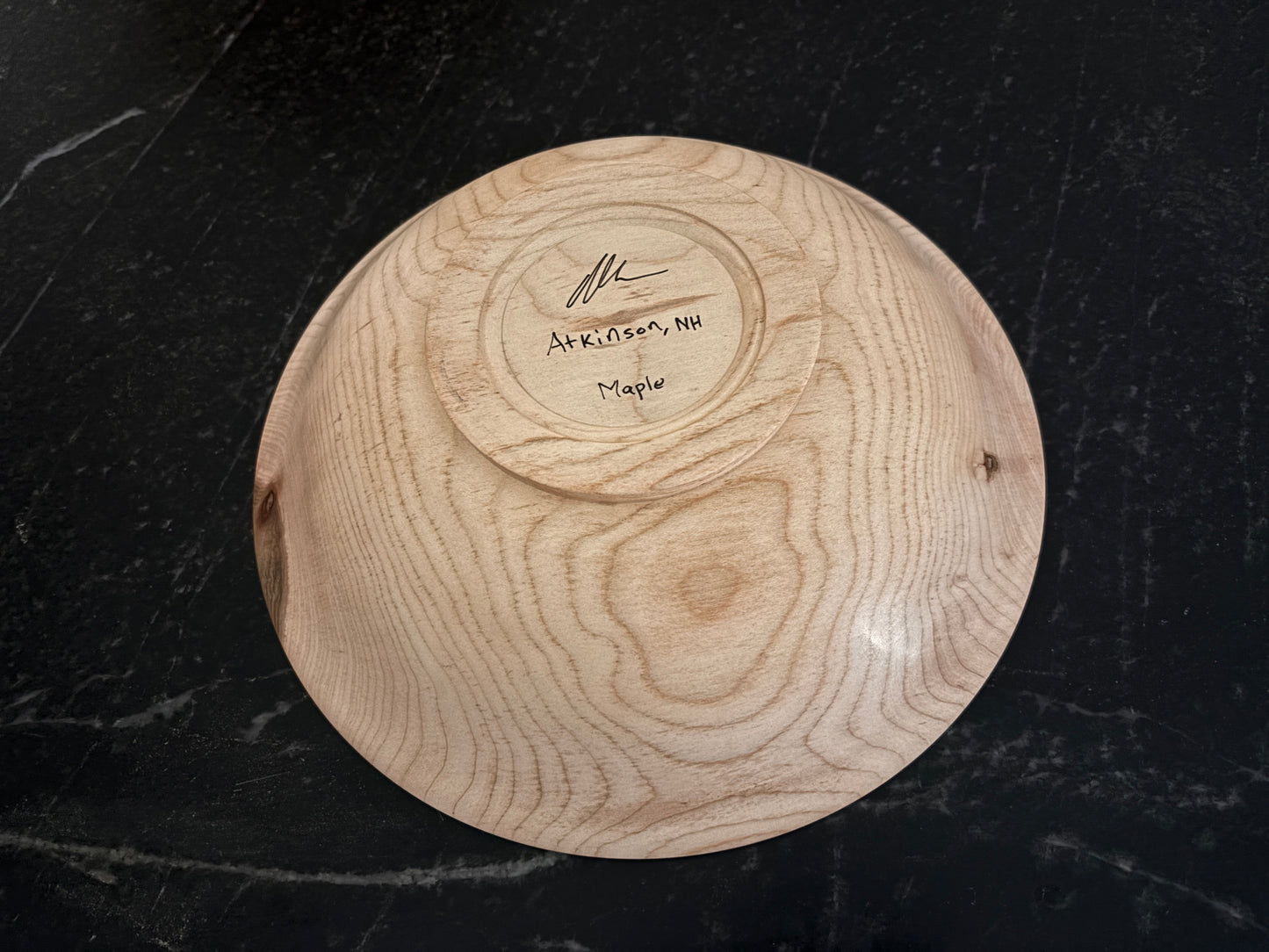 11" Broad Rim Maple Bowl