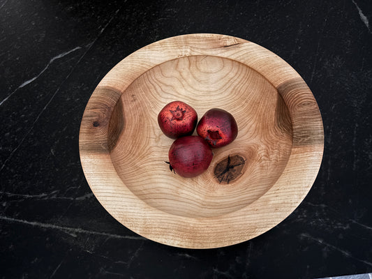 12" Broad Rim Maple and Resin Bowl