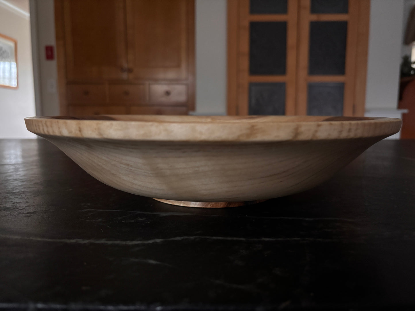 12" Broad Rim Maple and Resin Bowl