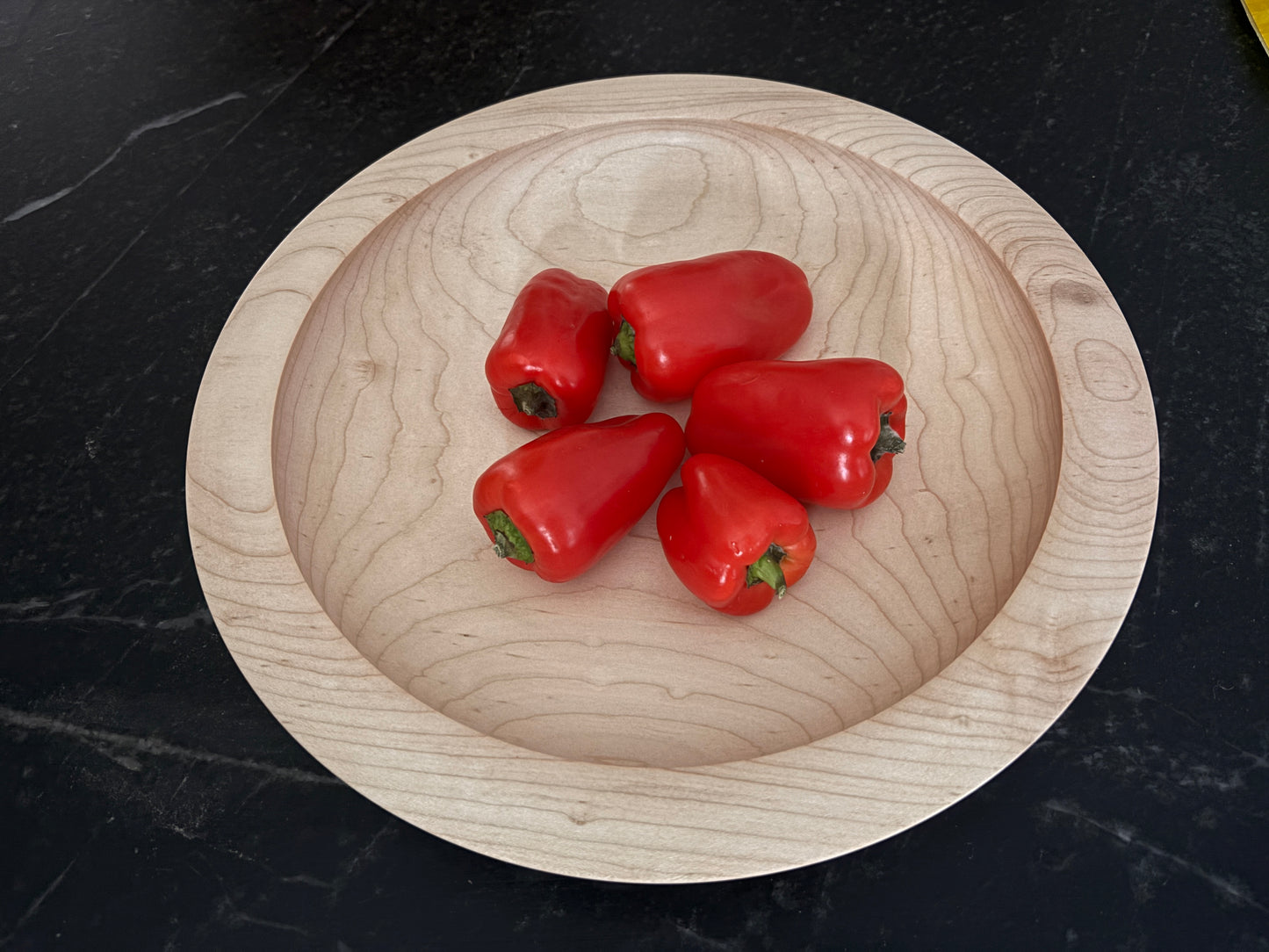 12.5" Broad Rim Maple Bowl