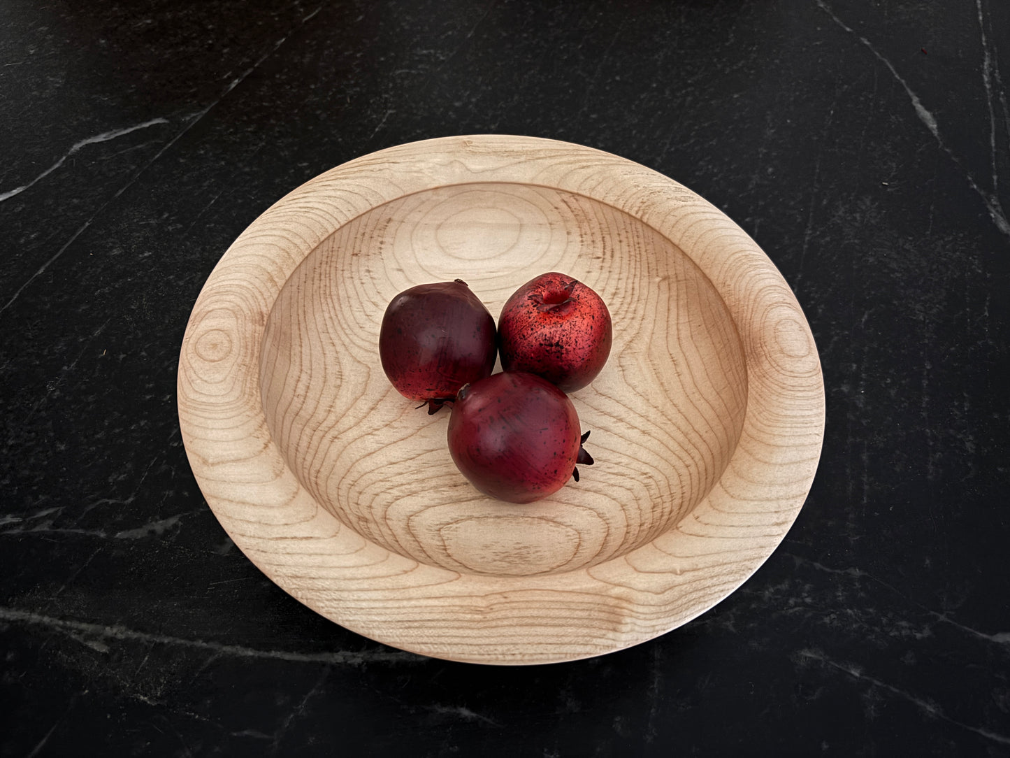 11" Broad Rim Maple Bowl