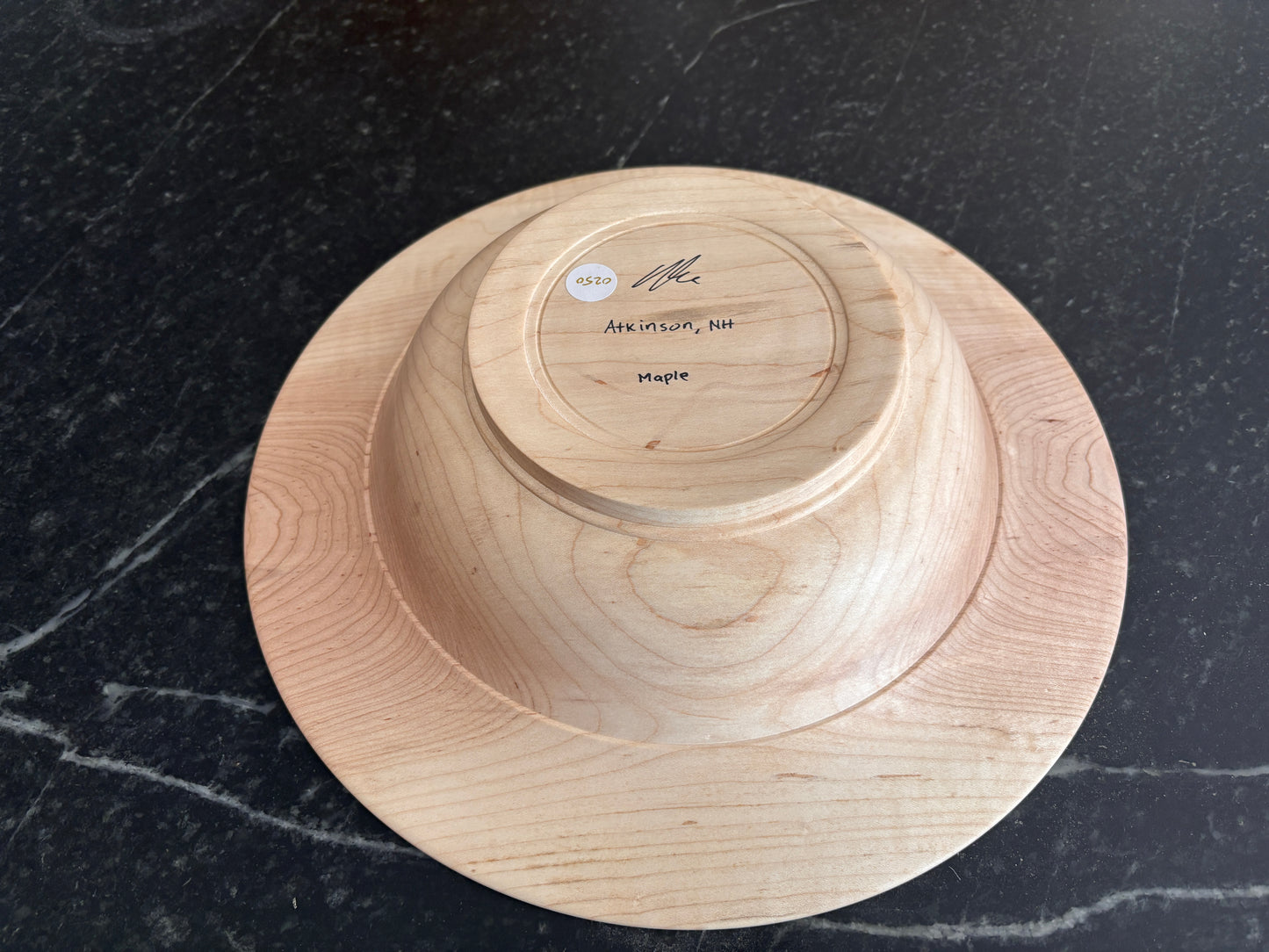 14.5" Broad Rim Maple Bowl
