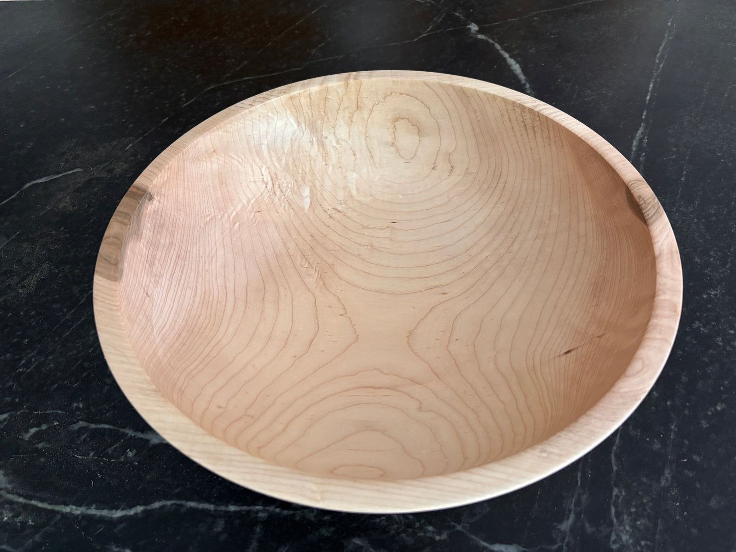 Handmade Wood Salad Bowl - New Hampshire Maple
