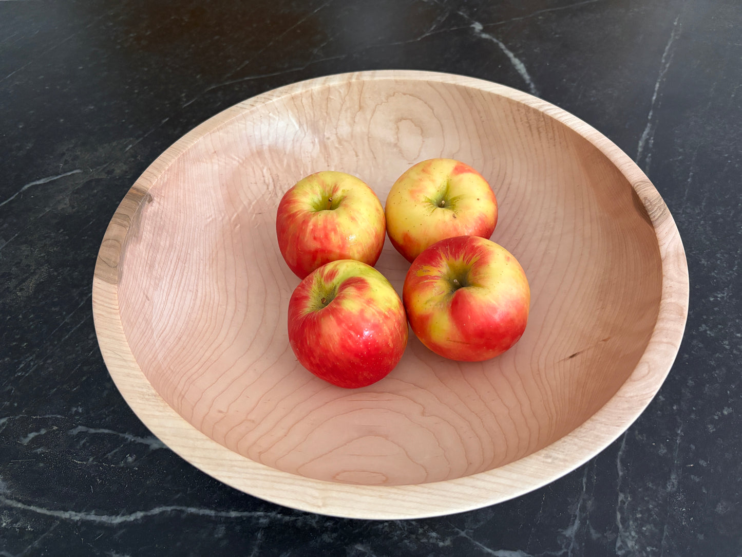 Handmade Wood Salad Bowl - New Hampshire Maple