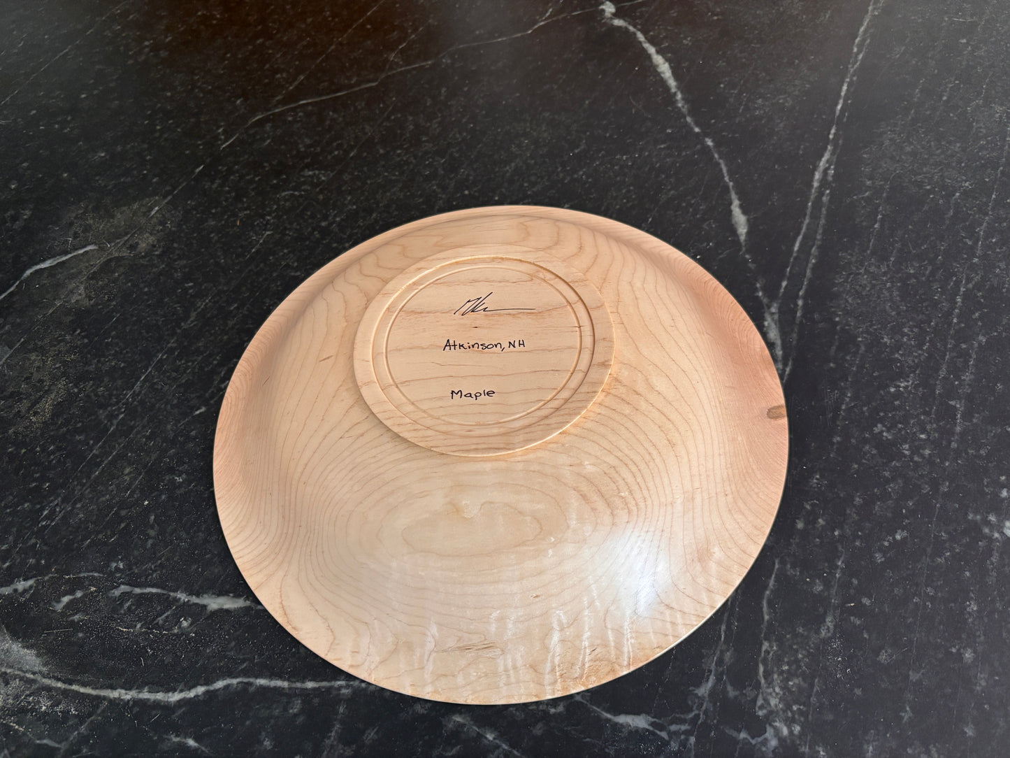 Handmade Wood Centerpiece Bowl - New Hampshire Maple