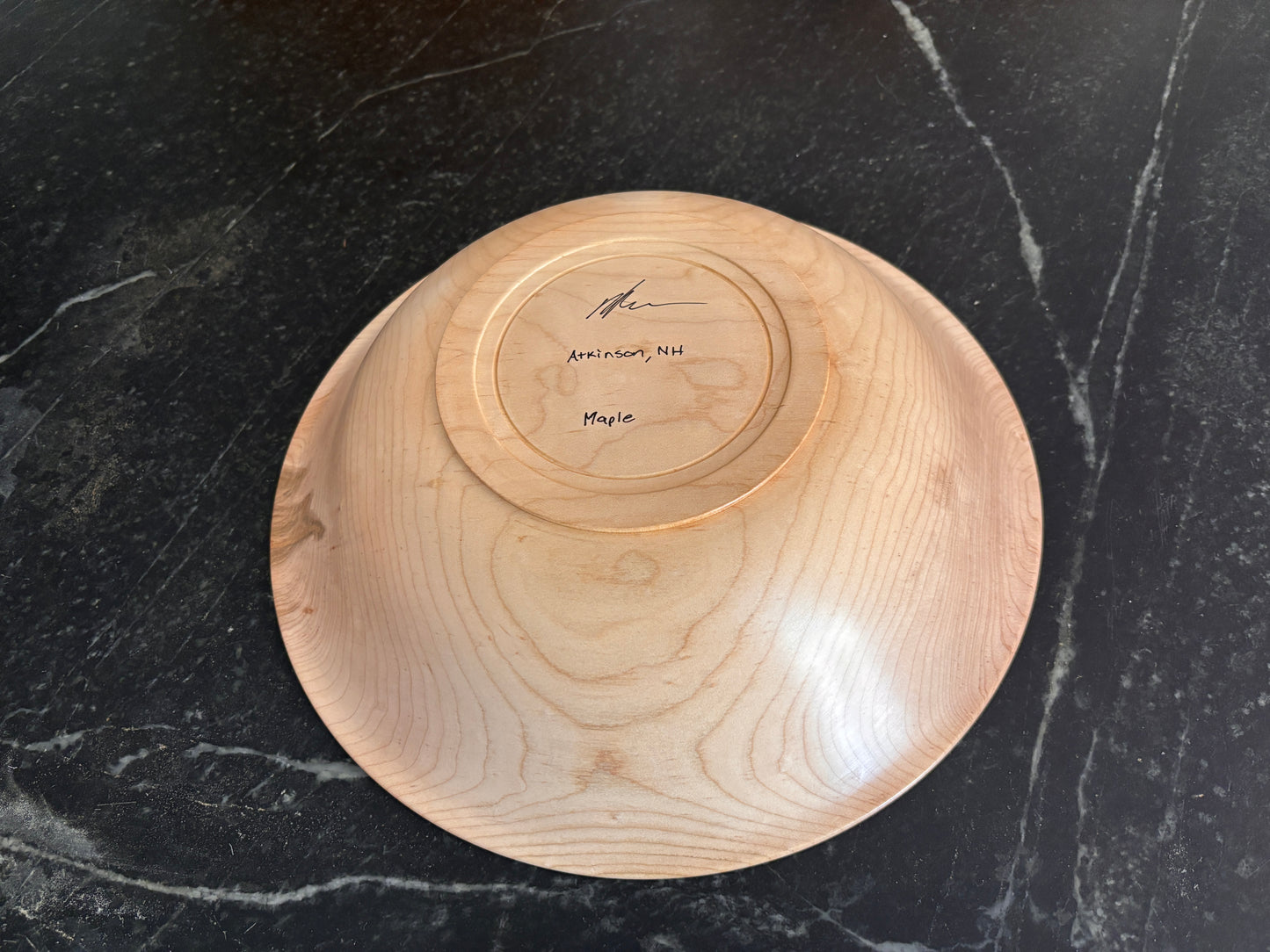 Handmade Wood Centerpiece Bowl - New Hampshire Maple