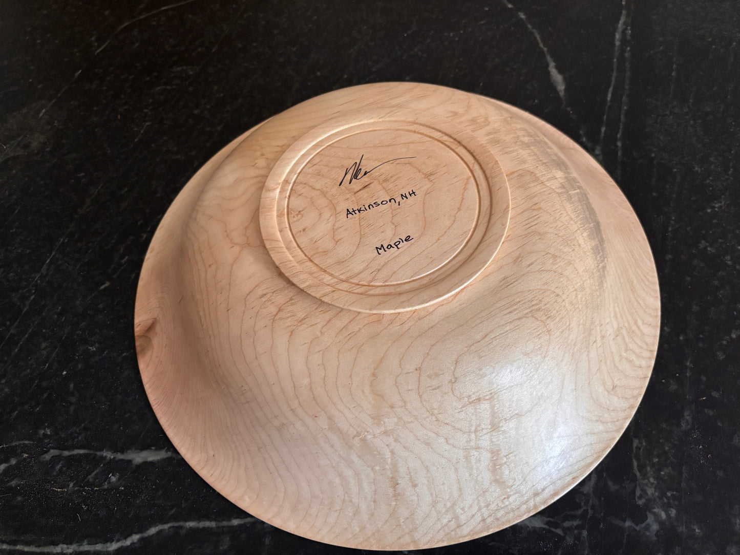 Handmade Wood Centerpiece Bowl - New Hampshire Maple